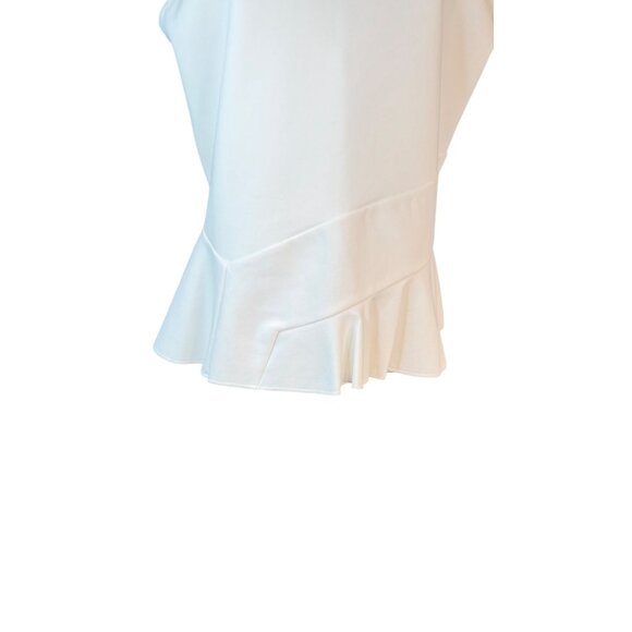 NWT J.Crew Medium Off White Sleeveless Peplum - Picture 7 of 16
